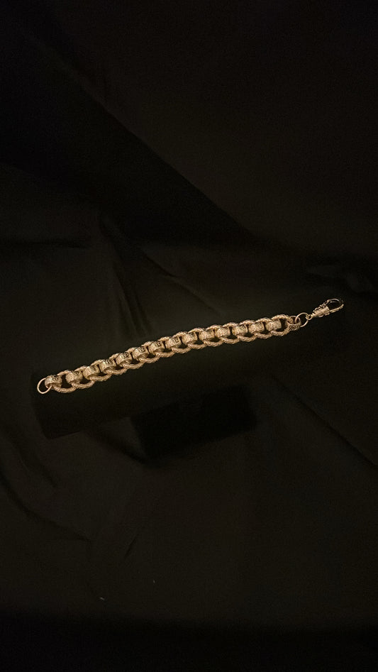 9ct Gold Filled Roller-Ball Bracelet 15mm